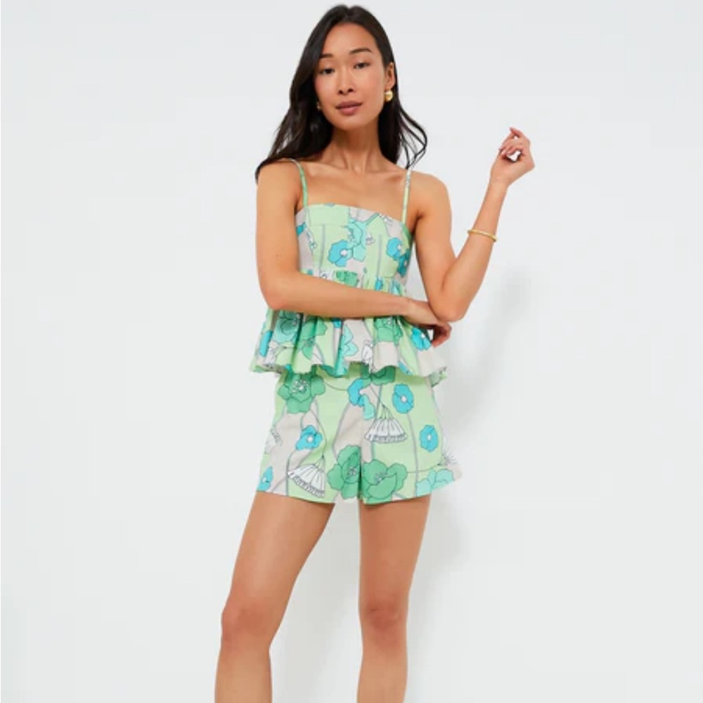 Floral Green Women's Shorts